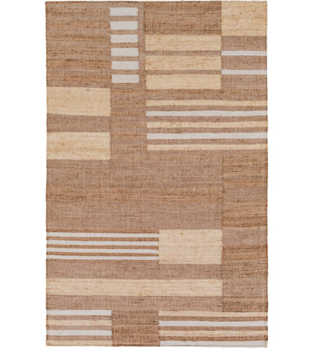 Surya SET3040-3353 Seaport 63 X 39 inch Brown and Neutral Area Rug, Jute and Viscose
