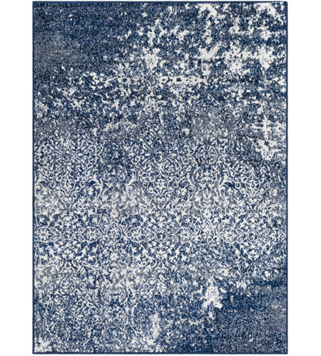 Surya SEV2301-5373 Seville 87 X 63 inch Dark Blue/Medium Gray/White Rugs, Rectangle