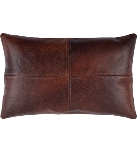 Surya SFD001-1422D Sheffield 22 inch Dark Brown Pillow Kit