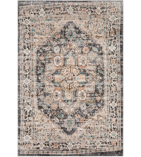 Surya SFT2300-5376 Soft Touch 91 X 61 inch Taupe/Ivory/Medium Gray/Black/Camel/Dark Brown Rugs, Rectangle