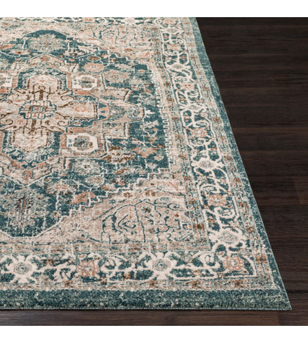 Surya SFT2301-5376 Soft Touch 91 X 61 inch Teal/Taupe/Ivory/Dark Brown/Camel/Medium Gray Rugs, Rectangle sft2301-front.jpg