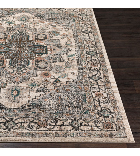 Surya SFT2302-23 Soft Touch 35 X 23 inch Camel/Medium Gray/Black/Ivory/Taupe/Teal Rugs, Rectangle sft2302-front.jpg