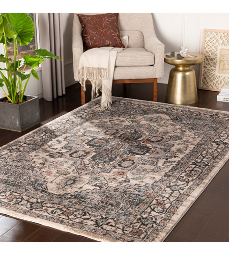 Surya SFT2302-23 Soft Touch 35 X 23 inch Camel/Medium Gray/Black/Ivory/Taupe/Teal Rugs, Rectangle sft2302-roomscene_201.jpg