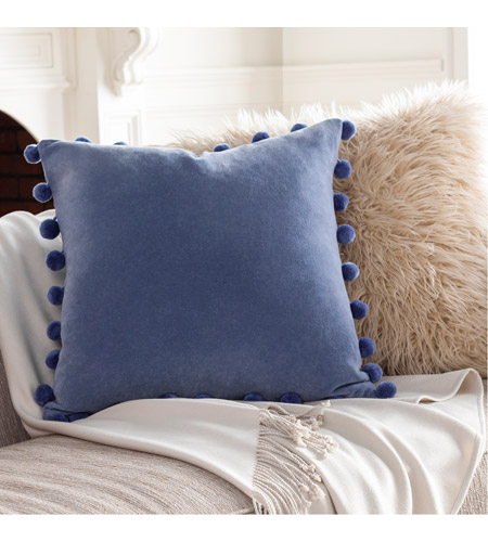 Surya SGI005-1818D Serengeti 18 X 18 inch Denim Pillow Kit, Square sgi005-styleshot_201.jpg