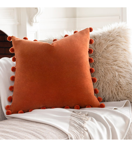 Surya SGI006-2020 Serengeti 20 X 20 inch Burnt Orange Pillow Cover, Square sgi006-styleshot_201.jpg