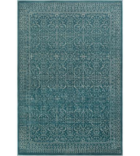 Surya SIB1026-7101010 Steinberger 130 X 94 inch Blue and Gray Area Rug, Polypropylene and Jute