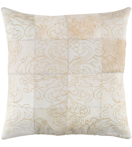 Surya SII001-2020P Sophisticate 20 X 20 inch Khaki and Gold Throw Pillow