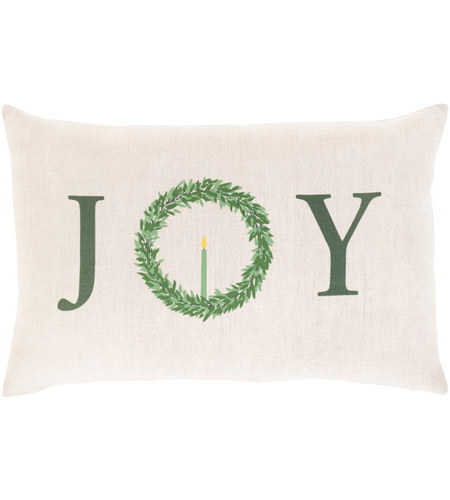 Surya SJY001-1320P Simple Joy 20 X 13 inch Dark Green/Khaki Pillow Kit, Lumbar