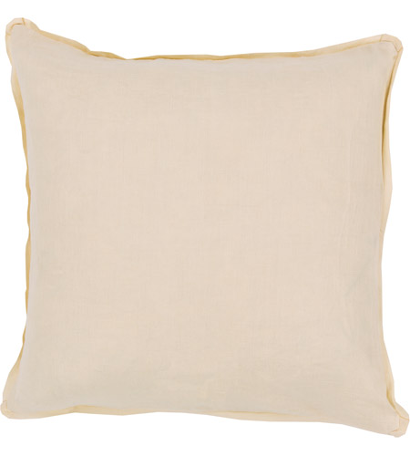 Surya SL005-1818 Solid 18 inch Bright Yellow Pillow Cover photo