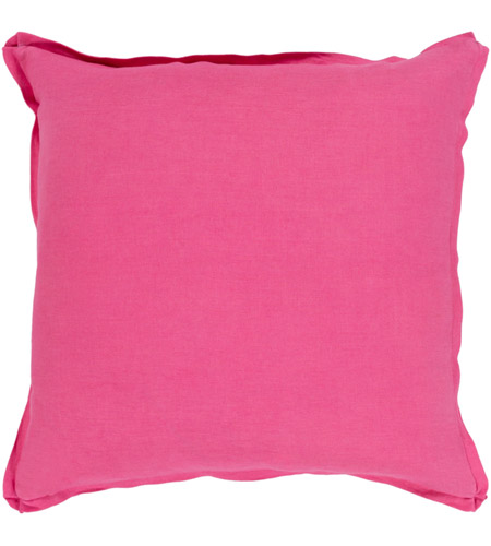 Surya SL013-2222 Solid 22 X 22 inch Pink Pillow Cover