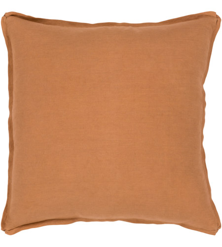Surya SL016-1818D Solid 18 X 18 inch Burnt Orange Pillow Kit photo