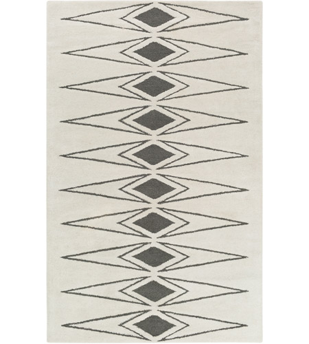 Surya SLB6819-46 Solid Bold 72 X 48 inch Neutral and Gray Area Rug, Wool