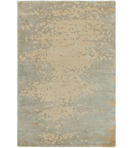 Surya SLI6401-23 Slice of Nature 36 X 24 inch Light Gray/Khaki/Medium Gray/Tan Rugs, Viscose and Wool