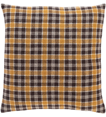 Surya SLY002-2020D Stanley 20 X 20 inch Black/Beige Pillow Kit, Square