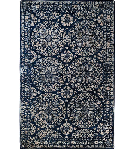 Surya SMI2112-3353 Smithsonian 63 X 39 inch Dark Blue/Light Gray Rugs, Wool