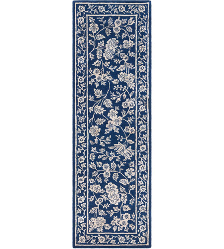 Surya SMI2161-268 Smithsonian 96 X 30 inch Blue and Neutral Runner, Wool