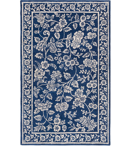 Surya SMI2161-23 Smithsonian 36 X 24 inch Blue and Neutral Area Rug, Wool
