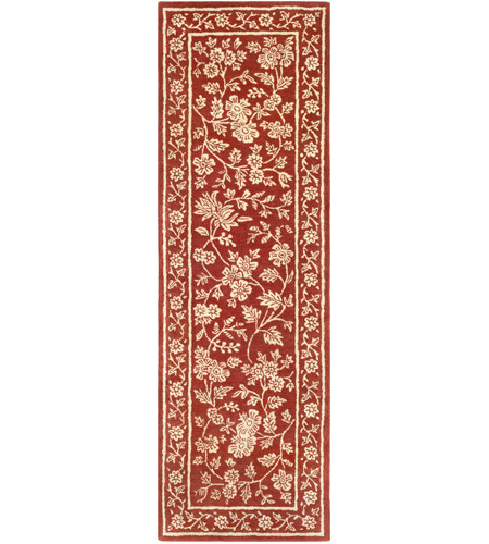 Surya SMI2163-268 Smithsonian 96 X 30 inch Red and Neutral Runner, Wool photo