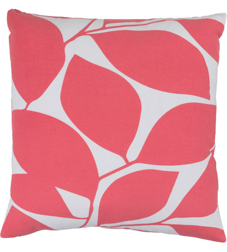 Surya SMS005-2222 Somerset 22 X 22 inch Pink and Off-White Pillow Cover photo