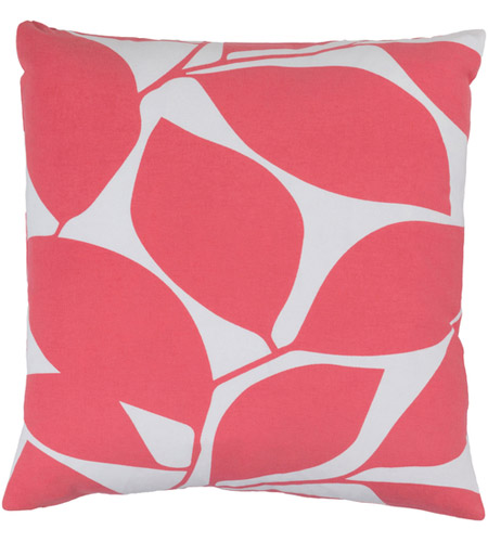 Surya SMS005-2222D Somerset 22 X 22 inch Bright Pink and Ivory Throw Pillow