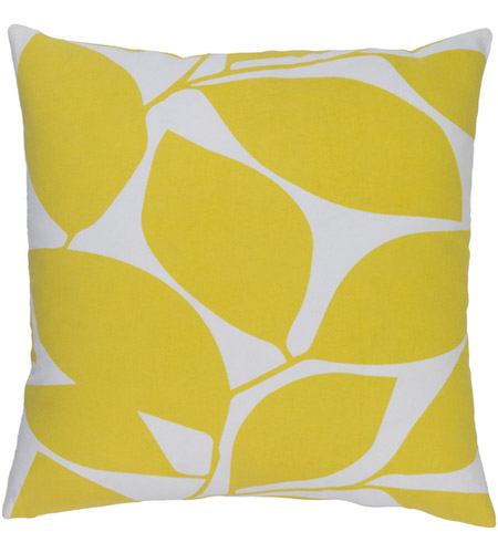 Surya SMS006-2020D Somerset 20 X 20 inch Bright Yellow and Ivory Throw Pillow