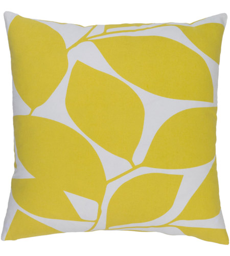 Surya SMS006-2020D Somerset 20 X 20 inch Bright Yellow and Ivory Throw Pillow sms006.jpg