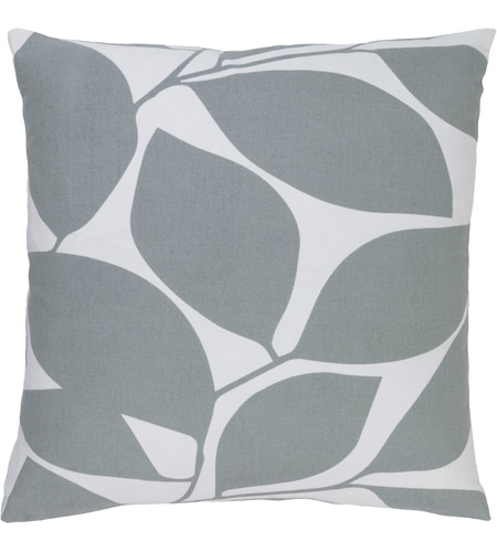 Surya SMS009-2222 Somerset 22 X 22 inch Grey and Off-White Pillow Cover