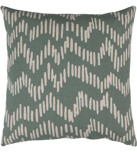 Surya SMS012-2222D Somerset 22 X 22 inch Sage and Beige Throw Pillow
