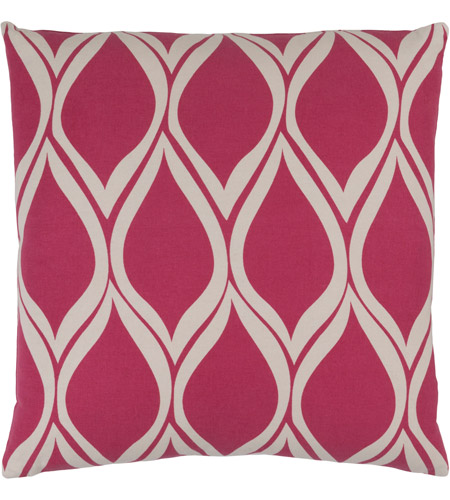 Surya SMS018-1818 Somerset 18 X 18 inch Pink and Off-White Pillow Cover
