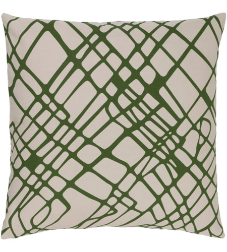 Surya SMS021-2020 Somerset 20 X 20 inch Green and White Pillow Cover sms021.jpg