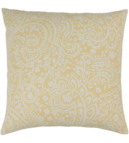 Surya SMS026-2020P Somerset 20 X 20 inch Butter and Cream Throw Pillow