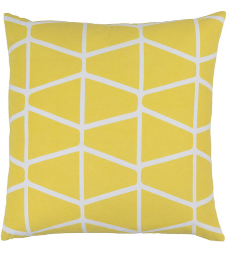 Surya SMS030-2020P Somerset 20 X 20 inch Bright Yellow and White Throw Pillow sms030.jpg