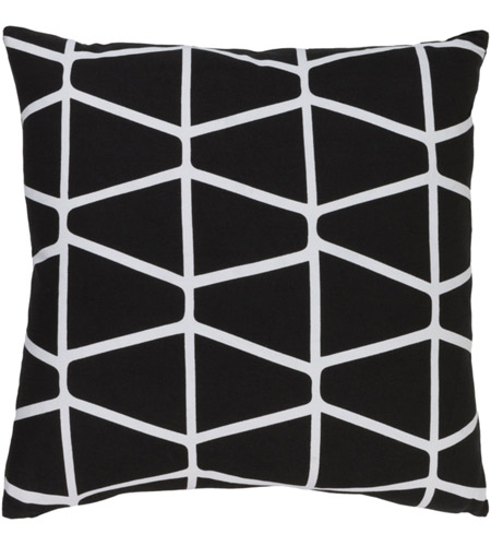 Surya SMS034-2020D Somerset 20 X 20 inch Black and White Throw Pillow sms034.jpg