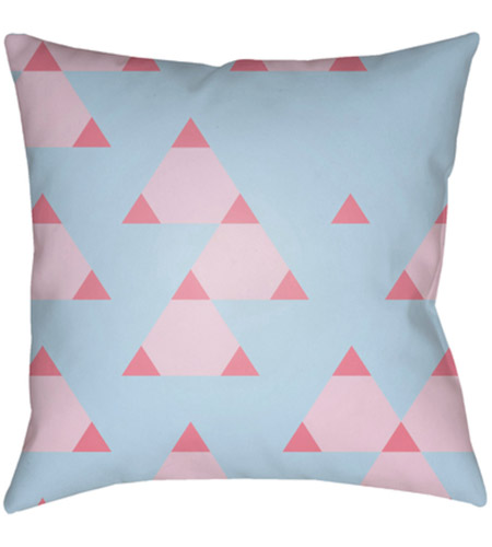 Surya SN011-1818 Scandanavian 18 X 18 inch Pink and Pink Outdoor Throw Pillow photo
