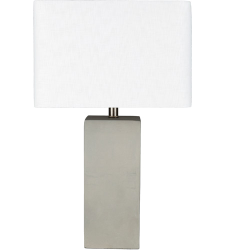 Surya SNS-002 Stonestreet 25 inch 100 watt White Table Lamp Portable Light