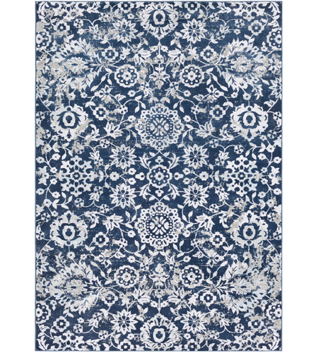 Surya SOI2304-5373 Soleil 87 X 63 inch Navy/White/Medium Gray/Taupe/Camel/Pale Blue Rugs, Rectangle photo