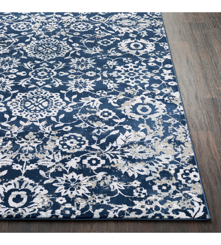 Surya SOI2304-5373 Soleil 87 X 63 inch Navy/White/Medium Gray/Taupe/Camel/Pale Blue Rugs, Rectangle soi2304-front.jpg