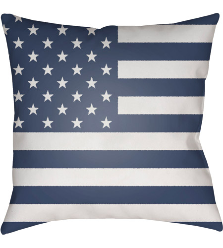 Surya SOL003-2020 Americana 20 X 20 inch Blue and White Outdoor Throw Pillow photo