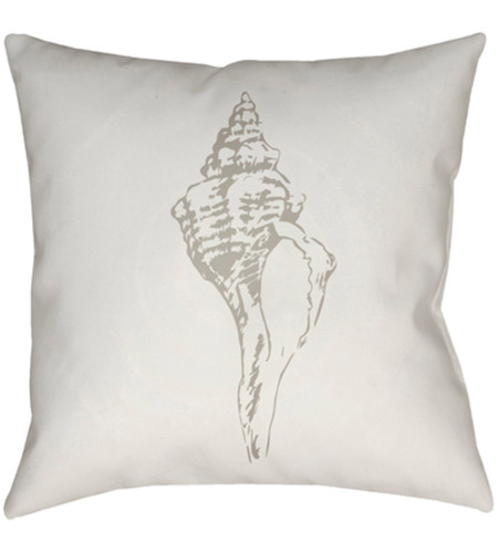 Surya SOL020-2020 Shells 20 X 20 inch Beige and White Outdoor Throw Pillow sol020.jpg