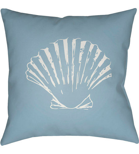 Surya SOL029-2020 Shells II 20 X 20 inch Blue and White Outdoor Throw Pillow photo