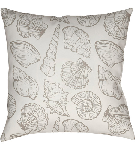 Surya SOL030-2020 Shells III 20 X 20 inch Beige and Neutral Outdoor Throw Pillow photo
