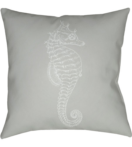 Surya SOL059-1818 Seahorse 18 X 18 inch Green and Neutral Outdoor Throw Pillow