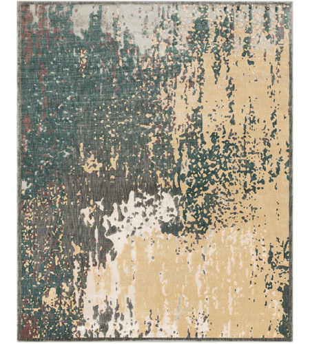 Surya SRE1006-710910 Serene 118 X 94 inch Brown and Green Area Rug, Polyester and Polypropylene photo