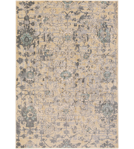 Surya SRE1008-5373 Serene 87 X 63 inch Neutral and Brown Area Rug, Polyester and Polypropylene