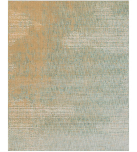 Surya SRE1009-710910 Serene 118 X 94 inch Neutral and Blue Area Rug, Polyester and Polypropylene photo