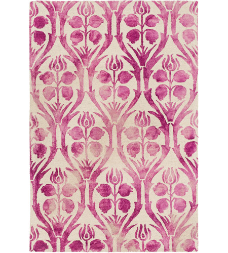 Surya SRF2012-46 Serafina 72 X 48 inch Pink and Purple Area Rug, Wool