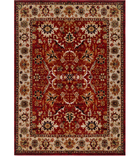 Surya SRP1005-5373 Serapi 87 X 63 inch Red and Brown Area Rug, Polypropylene photo
