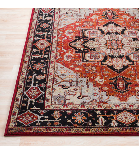 Surya SRP1008-710106 Serapi 126 X 94 inch Gray and Red Area Rug, Polypropylene srp1008_front.jpg