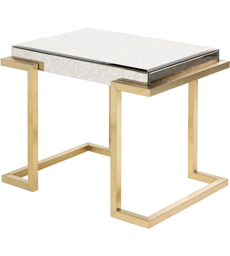 Surya SVD-008 Saavedra 25 X 20 inch Gold Accent Table