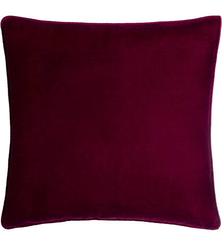Surya VGM002-1818D Velvet Glam 18 inch Dark Purple Pillow Kit photo